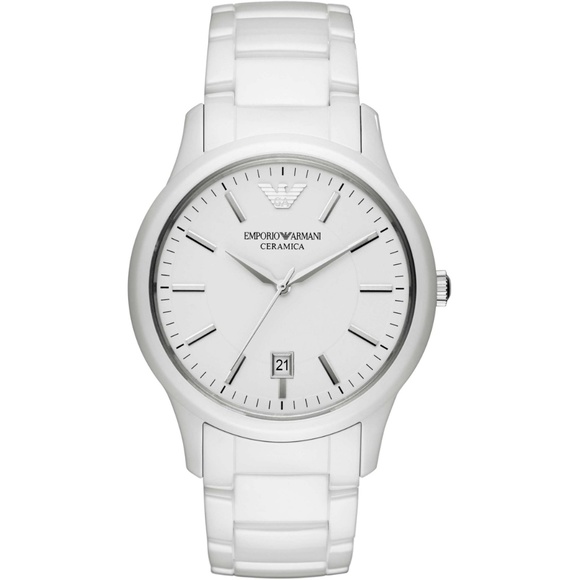 Emporio Armani Other - Emporio Armani White Men's Ceramica Watch
